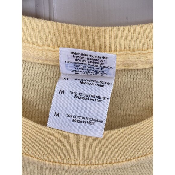 Orange Julius Yellow S/S T-Shirt Men's Size M Pina Colada Fruit Smoothies - Picture 5 of 5